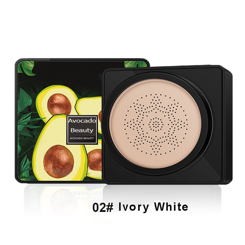 Air Cushion CC Cream Mushroom Head Foundation, Moisturizing, Long Lasting Natural Base Tone Make Up