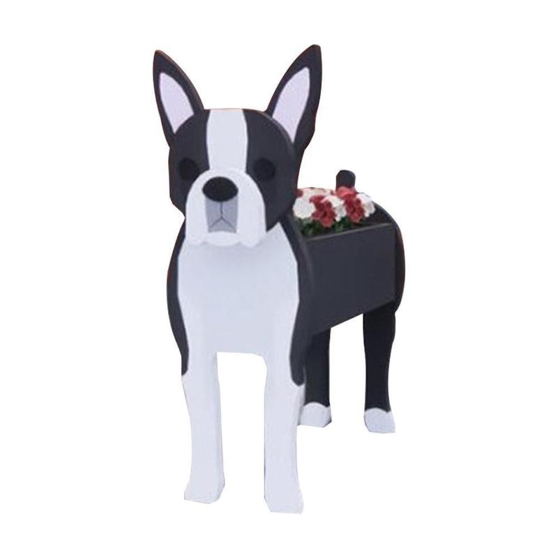Garden Flower Pot Dog Planter