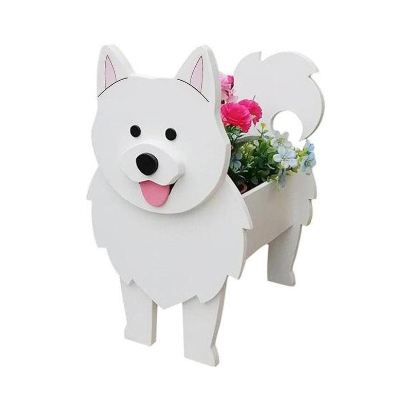 Garden Flower Pot Dog Planter