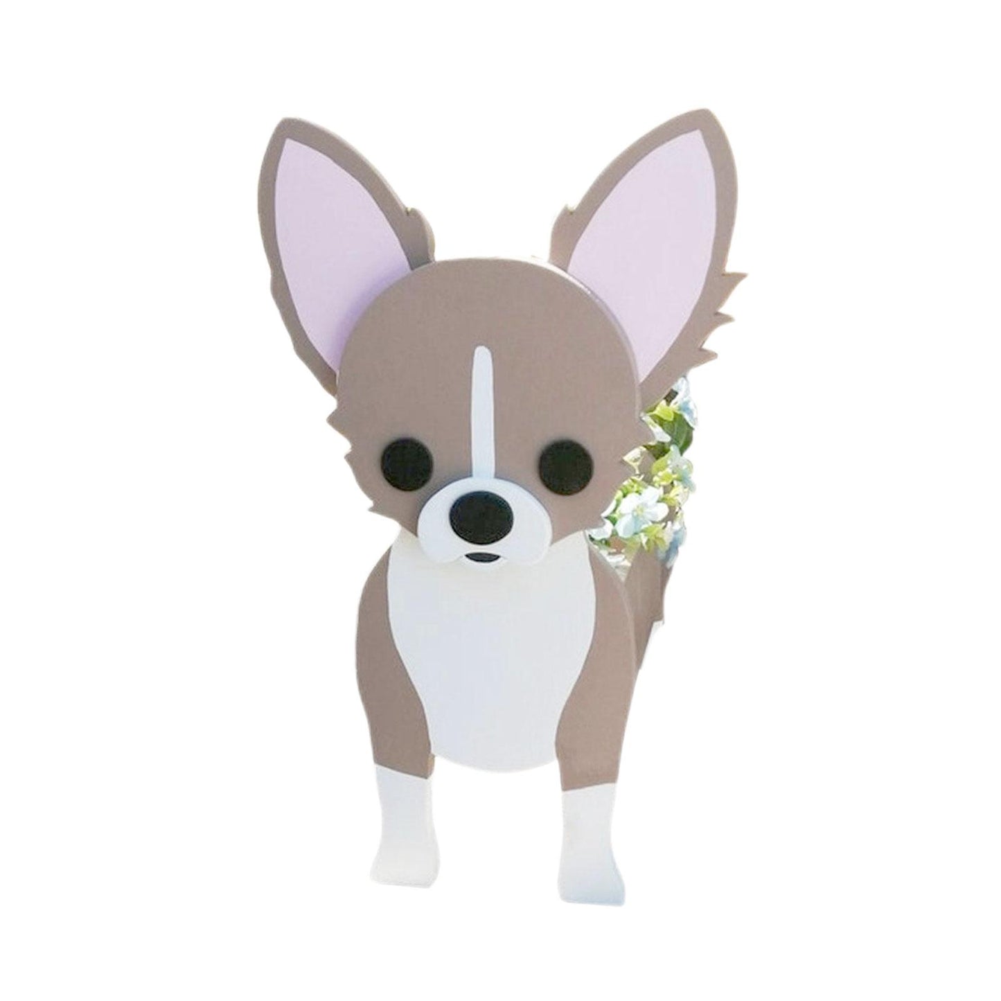Garden Flower Pot Dog Planter