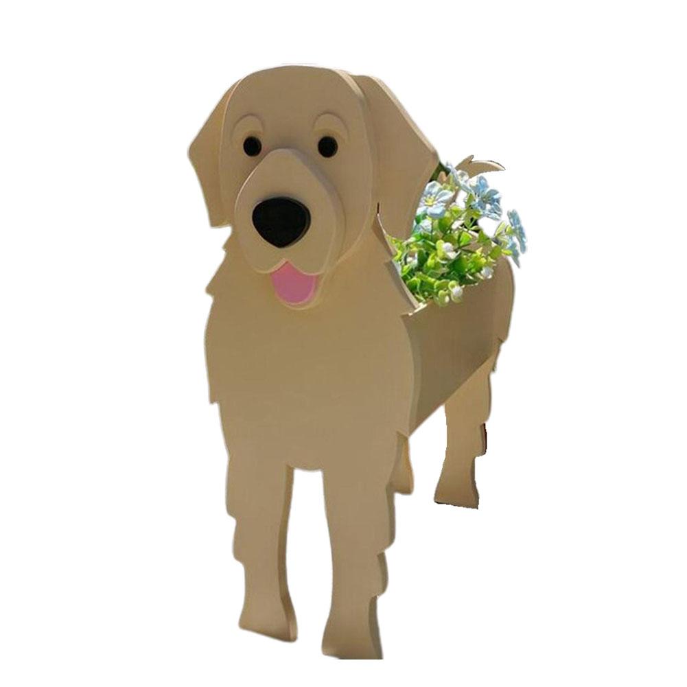 Garden Flower Pot Dog Planter
