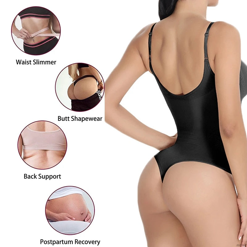 Thong Bodysuit Shapewear for Women