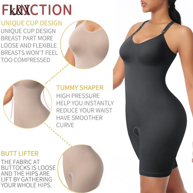 Womens Slim Body Shaping Bodysuit Waist Trainer, Slimming Hip Sexy Girdle