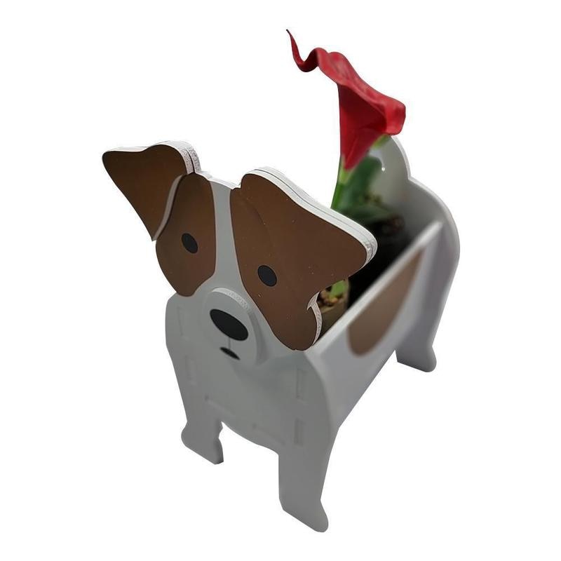 Garden Flower Pot Dog Planter