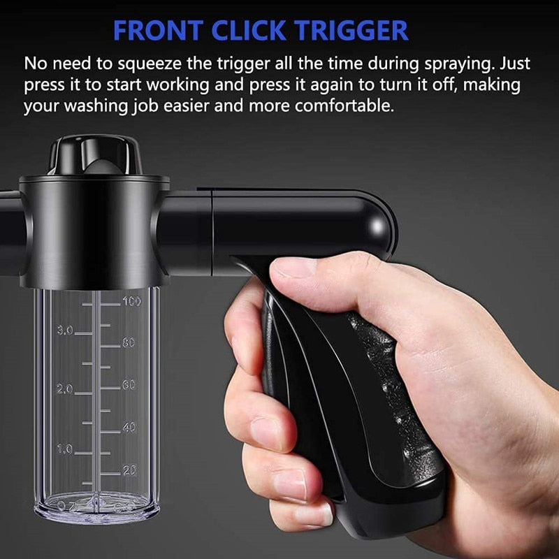 Pressure Hose Nozzle Foam Gun 8 In 1 Jet Spray, Perfect For Stress-Free Dog Bathing